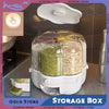 Kitchen Food Rotating Rice Dispenser Grain Storage Container